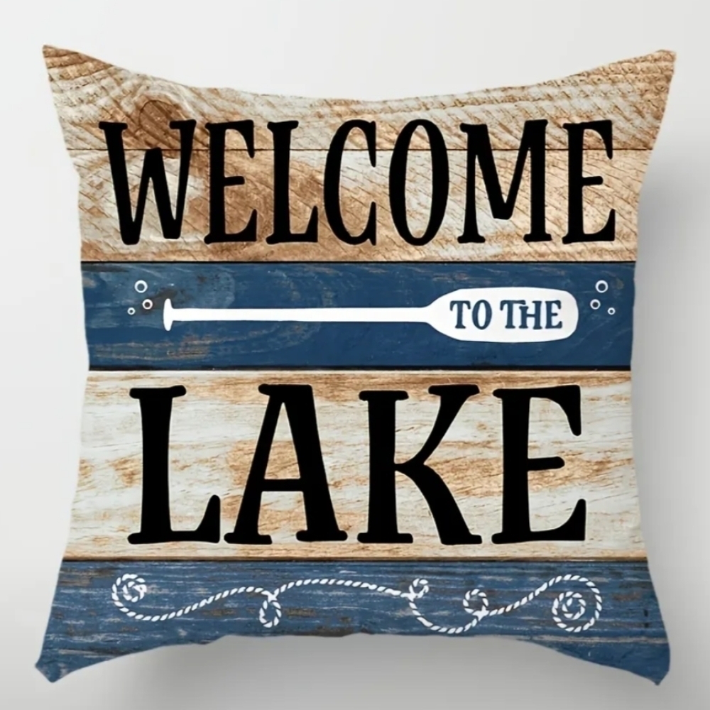 NWT Lake House Home Decorative Pillow Case